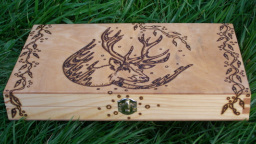 pyrography wood boxes